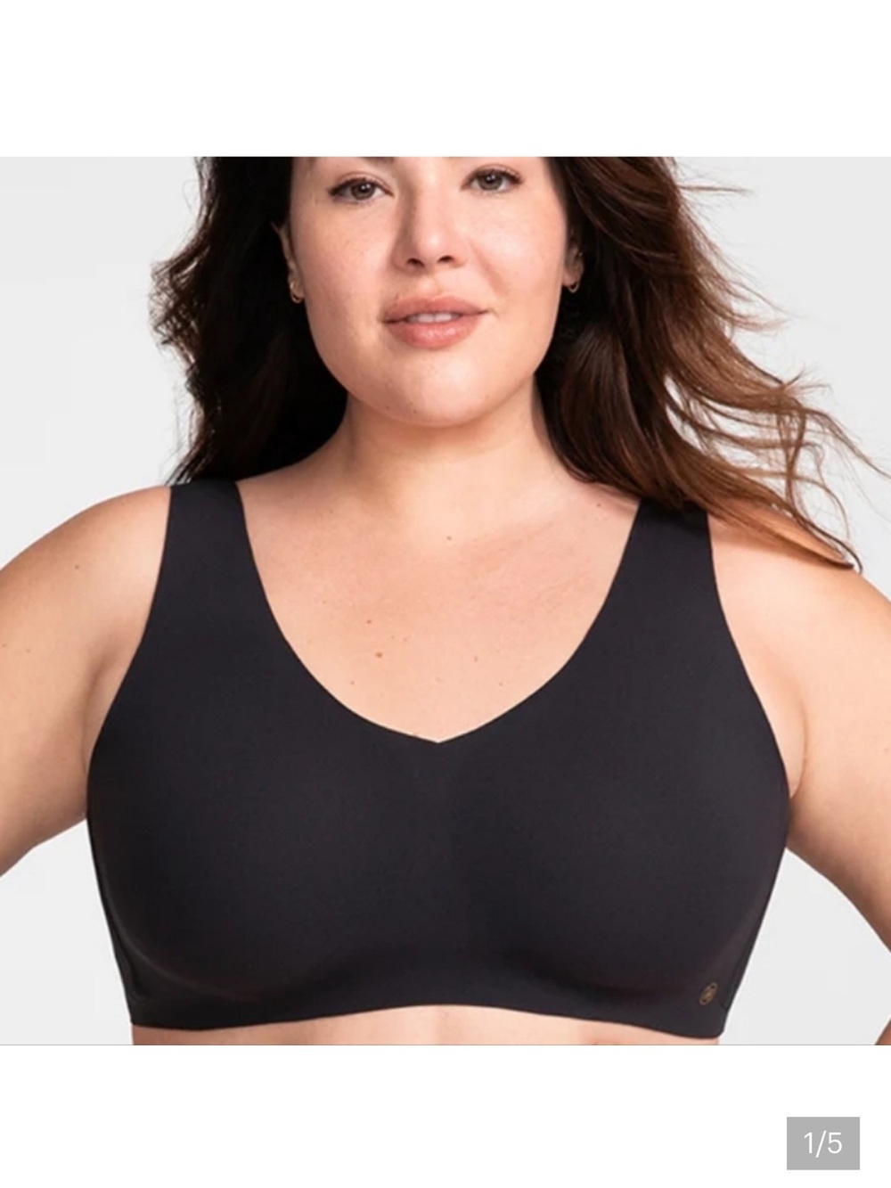 Honeylove V-Neck Comfort Bra - Black XL